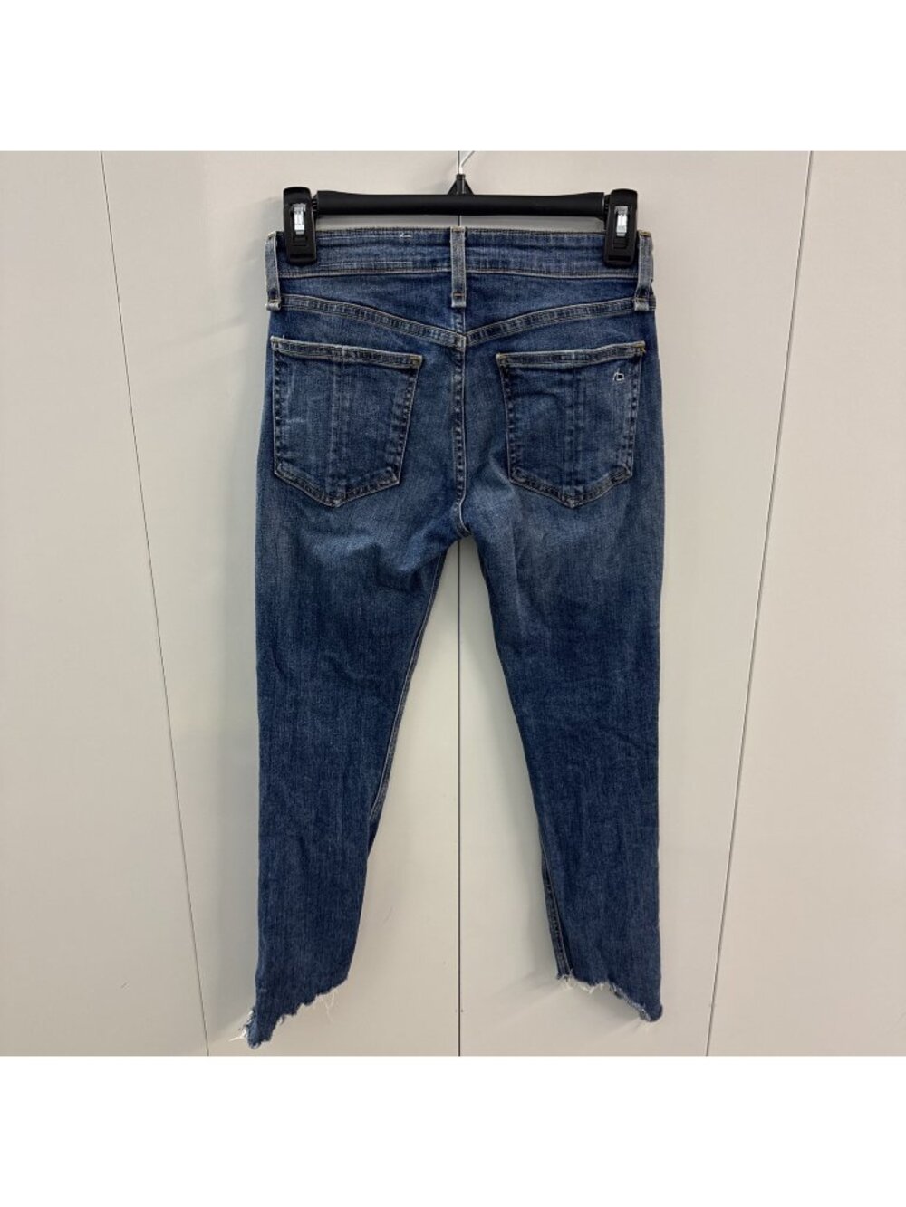 Rag & Bone Jeans Womens 24 Cate Mid Rise Ankle Skinny Jeans‎ Raw Hem Stretch